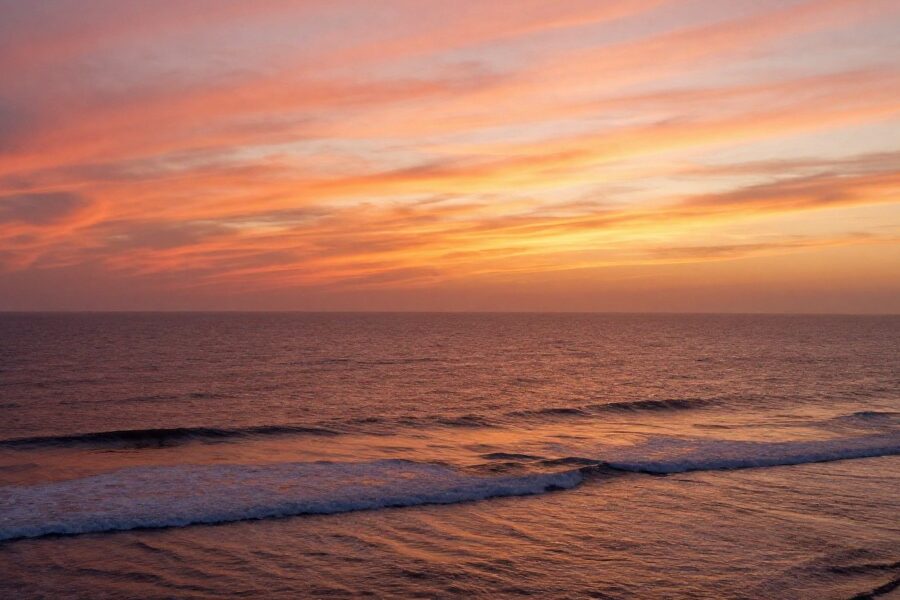 Peaceful ocean scene for a 15 minute deep meditation practice